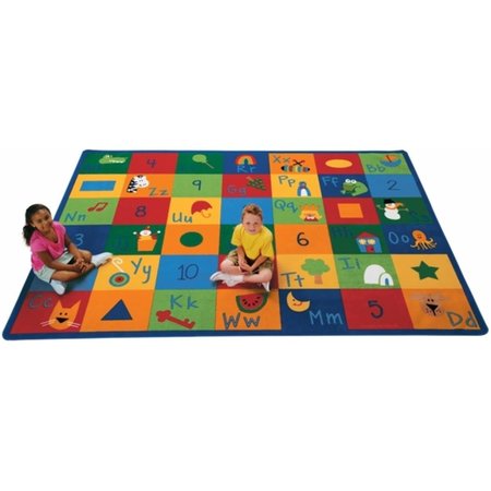 CARPETS FOR KIDS Carpets For Kids 7001 Learning Blocks 4.42 ft. x 5.83 ft. Rectangle Carpet 7001